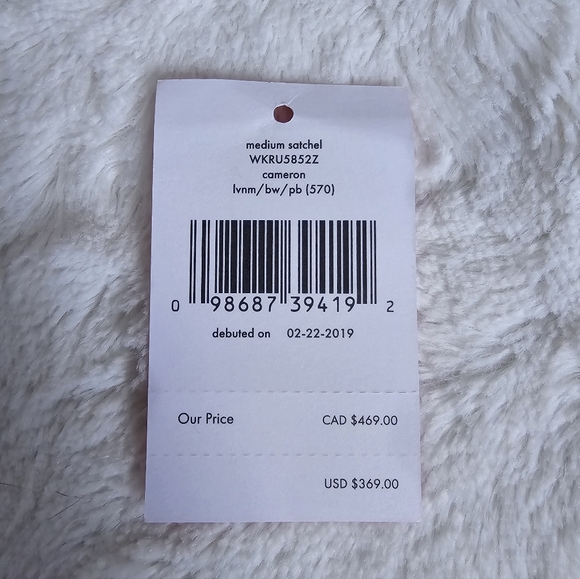 Kate Spade Cameron Medium Lavender Satchel AND Large Continental Wallet Set ♠ - Picture 9 of 16